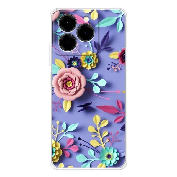 Чехол с принтом «Цветочный дизайн» для Ulefone Note 20 Pro