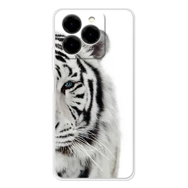 Чехол с принтом «Белый Тигр» для Ulefone Note 20 Pro