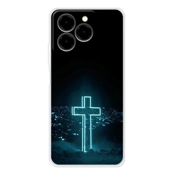 Чехол с принтом «Крест и город» для Ulefone Note 20 Pro