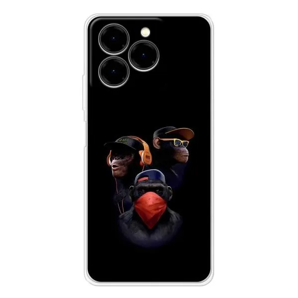 Чехол с принтом «Три обезьяны» для Ulefone Note 20 Pro