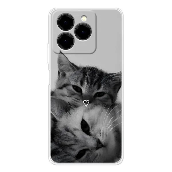 Чехол с принтом «Пара котов» для Ulefone Note 20 Pro
