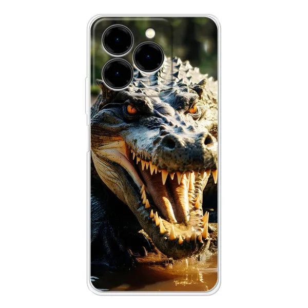 Чохол з принтом «Небезпечний крокодил» для Ulefone Note 20 Pro Чохол з принтом «Небезпечний крокодил» для Ulefone Note 20 Pro