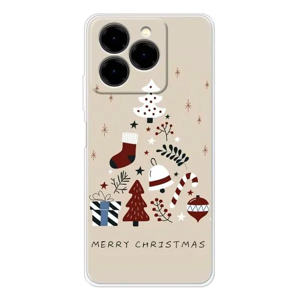 Чехол с принтом «Merry Christmas» для Ulefone Note 20 Pro