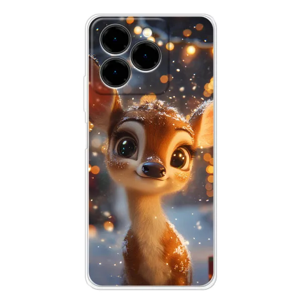 Чехол с принтом «Олененок среди гирлянд» для Ulefone Note 20 Pro