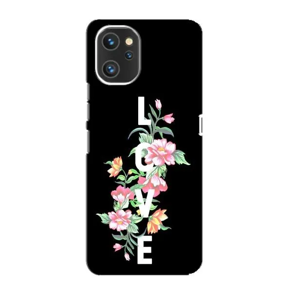 Чехол с принтом «Цветы LOVE» для UMIDIGI A13