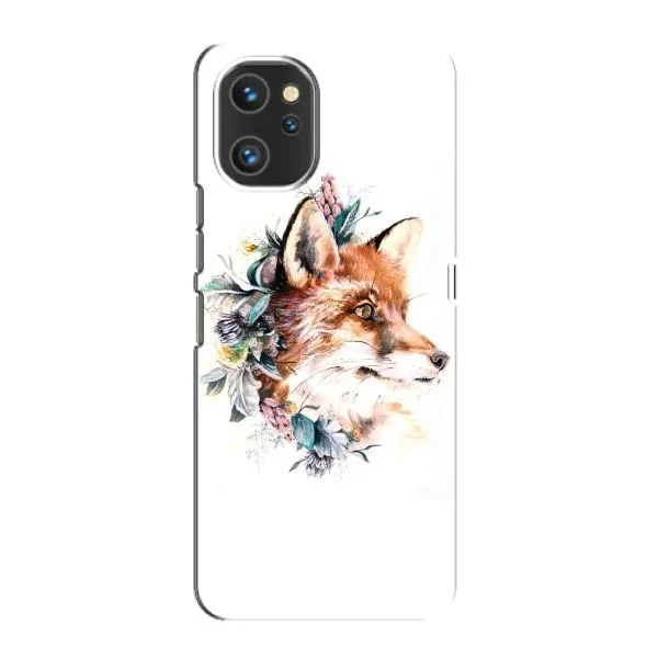 Чехол с принтом «Лисичка в цветочках» для UMIDIGI A13