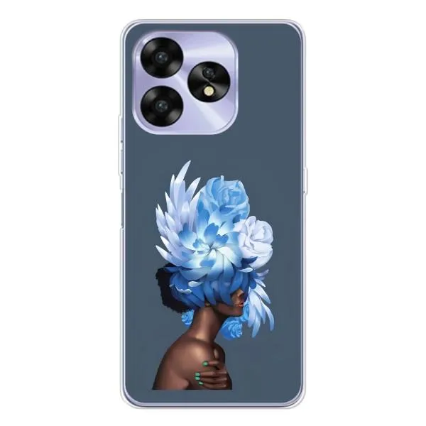 Чехол с принтом «Цветы на голове» для UMIDIGI A15 Чехол с принтом «Цветы на голове» для UMIDIGI A15