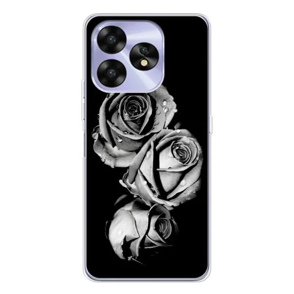 Чохол з принтом «Чорна троянда» для UMIDIGI A15C