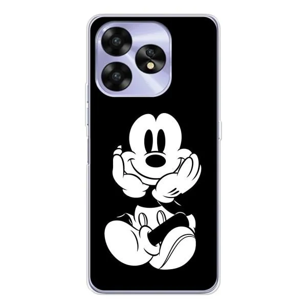 Чехол с принтом «Микки на черном» для UMIDIGI A15C Чехол с принтом «Микки на черном» для UMIDIGI A15C