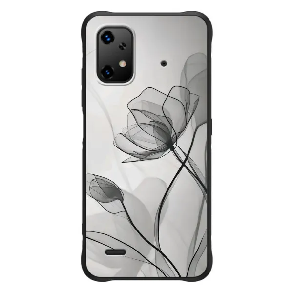 Чехол с принтом «Черные цветы» для UMIDIGI Bison X20 Чехол с принтом «Черные цветы» для UMIDIGI Bison X20