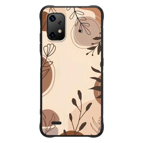 Чехол с принтом «Коричневые цветы» для UMIDIGI Bison X20 Чехол с принтом «Коричневые цветы» для UMIDIGI Bison X20