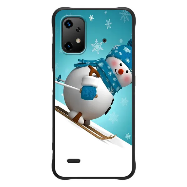Чехол с принтом «Снеговик на лыжах» для UMIDIGI Bison X20