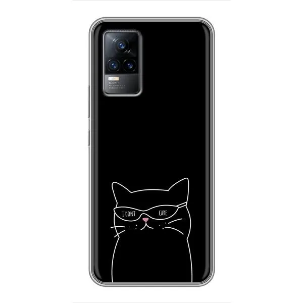 Чехол с принтом «Равнодушный кот» для Vivo S9