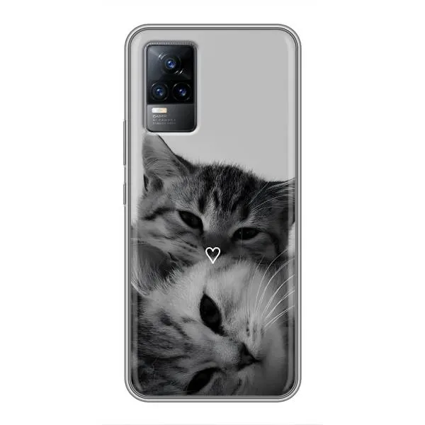 Чехол с принтом «Пара котов» для Vivo S9