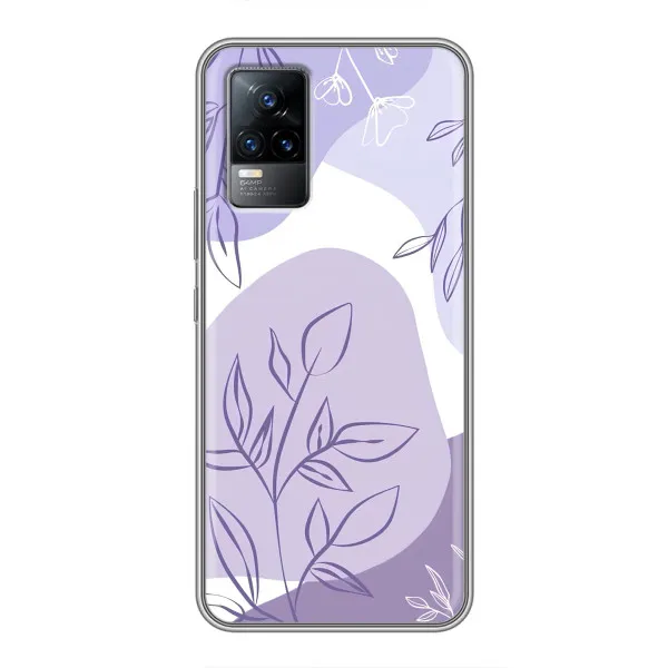 Чехол с принтом «Фиолетовые листья абстракция» для Vivo S9 Чехол с принтом «Фиолетовые листья абстракция» для Vivo S9
