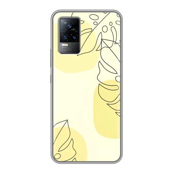 Чехол с принтом «Желтая монстера арт» для Vivo S9 Чехол с принтом «Желтая монстера арт» для Vivo S9
