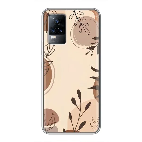 Чохол з принтом «Коричневі квіти» для Vivo S9e Чохол з принтом «Коричневі квіти» для Vivo S9e