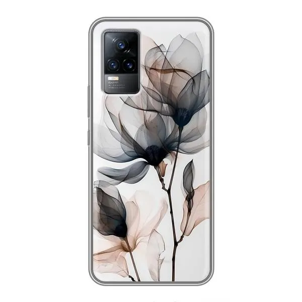 Чохол з принтом «Квіти на білому» для Vivo S9e Чохол з принтом «Квіти на білому» для Vivo S9e