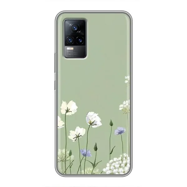 Чохол з принтом «Квіти на зеленому» для Vivo S9e Чохол з принтом «Квіти на зеленому» для Vivo S9e