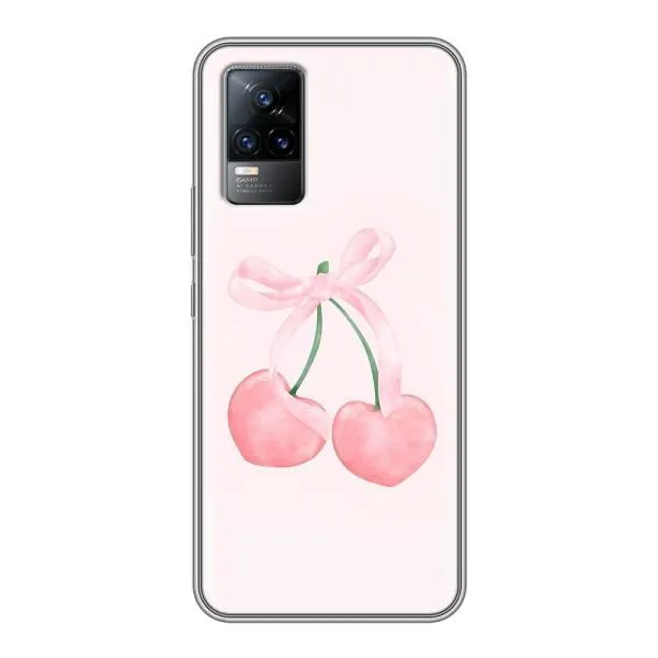 Чехол с принтом «Розовые вишни» для Vivo S9e