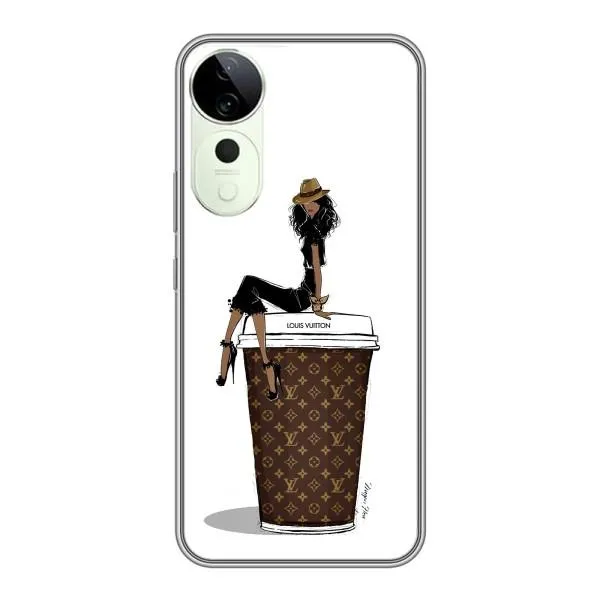 Чехол с принтом «кофе LOUIS VUITTON» для Vivo T3 Ultra