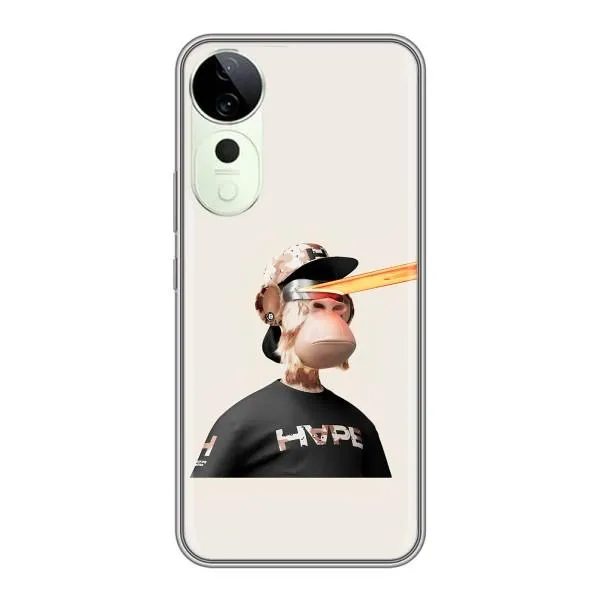 Чохол з принтом «мавпа NFT в окулярах» для Vivo T3 Ultra