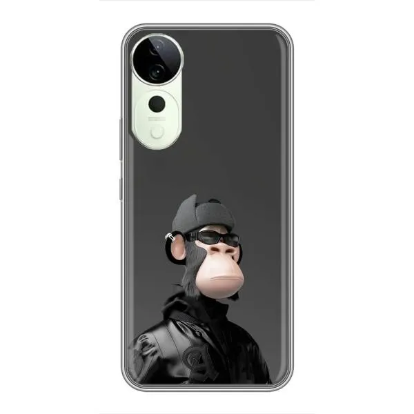 Чохол з принтом «стильна мавпа NFT» для Vivo T3 Ultra