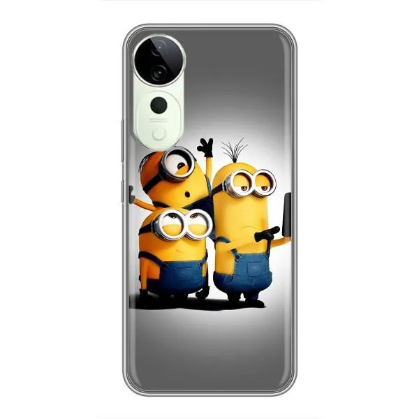 Чехол с принтом «Три миньона» для Vivo T3 Ultra