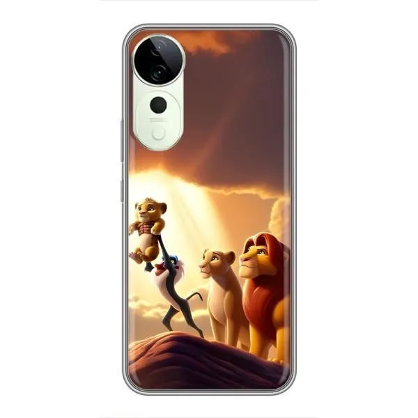Чехол с принтом «Симба на презентации» для Vivo T3 Ultra