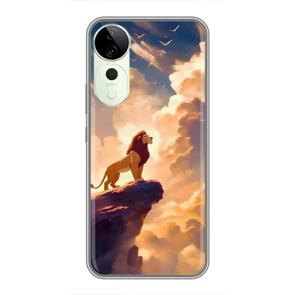 Чехол с принтом «Симба на скале» для Vivo T3 Ultra