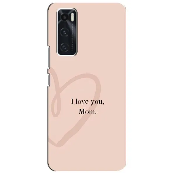 Чехол с принтом «Сердце маме» для Vivo V20 se Чехол с принтом «Сердце маме» для Vivo V20 se