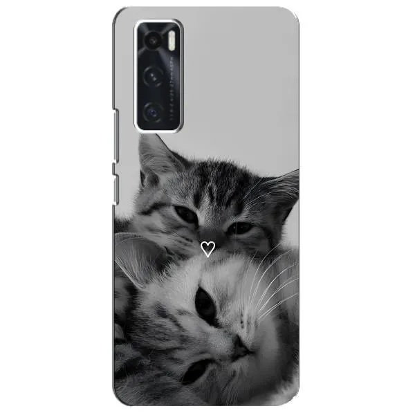 Чехол с принтом «Пара котов» для Vivo V20 se