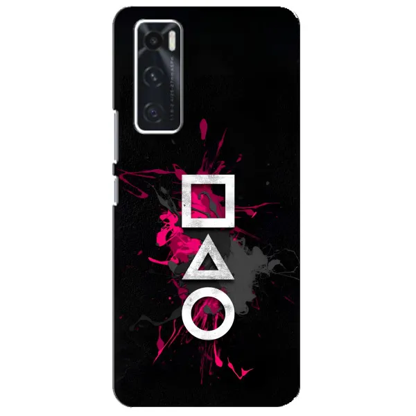Чохол з принтом «Символи Гра кальмара» для Vivo V20 se Чохол з принтом «Символи Гра кальмара» для Vivo V20 se