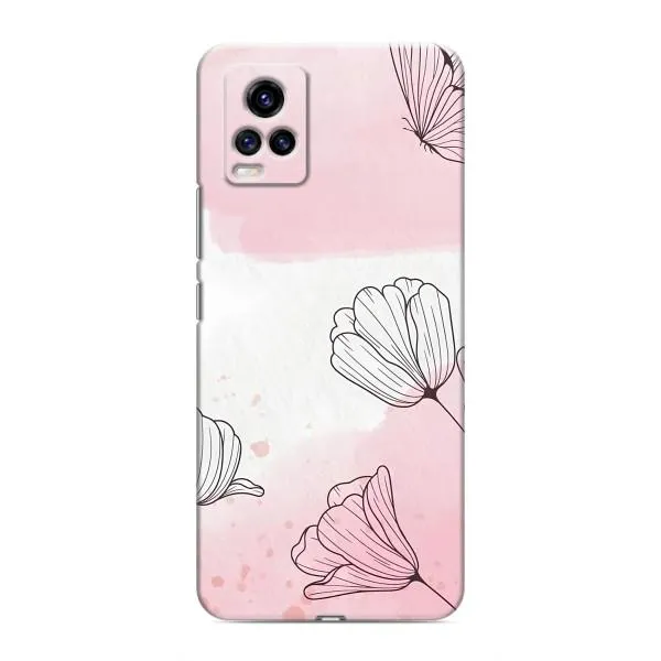 Чехол с принтом «Розовые цветы» для Vivo V20 Чехол с принтом «Розовые цветы» для Vivo V20