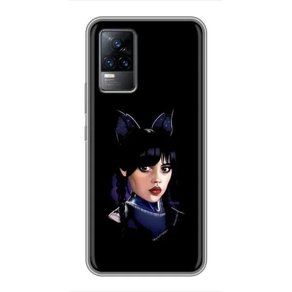 Чехол с принтом «серьезная Уэнздей» для Vivo V21 Чехол с принтом «серьезная Уэнздей» для Vivo V21