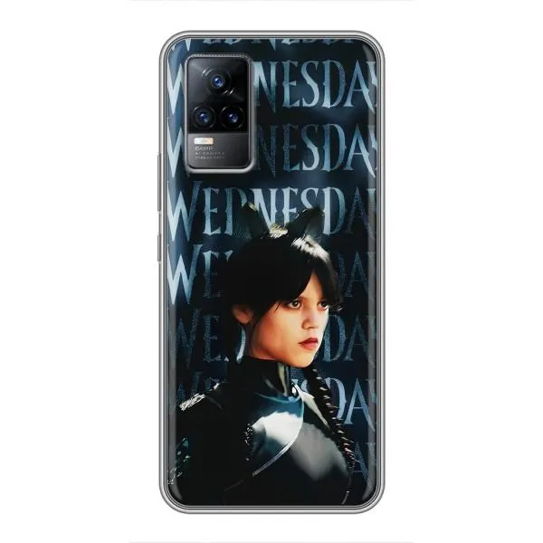 Чехол с принтом «Уэнздей кошка» для Vivo V21 Чехол с принтом «Уэнздей кошка» для Vivo V21