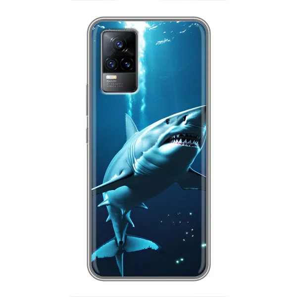 Чехол с принтом «Акула под водой» для Vivo V21