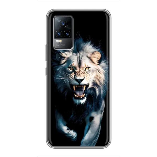 Чехол с принтом «Лев в темноте» для Vivo V21