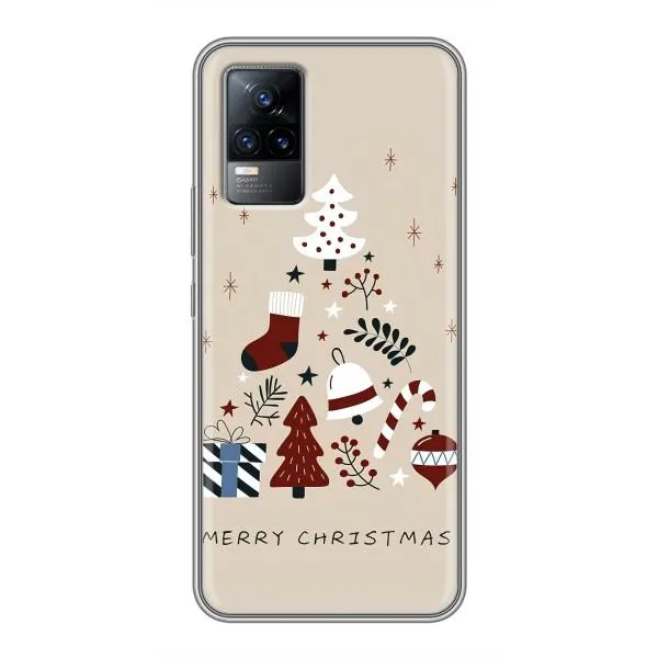 Чехол с принтом «Merry Christmas» для Vivo V21 Чехол с принтом «Merry Christmas» для Vivo V21