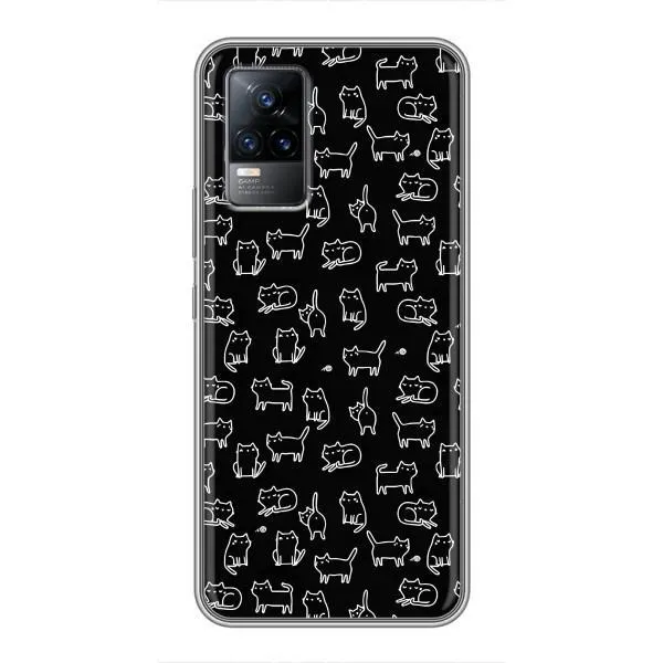 Чехол с принтом «Меленькие котики» для Vivo V21E