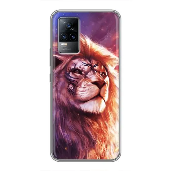 Чехол с принтом «Красочный Лев» для Vivo V21E
