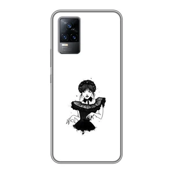 Чохол з принтом «танець Венздей» для Vivo V21E Чохол з принтом «танець Венздей» для Vivo V21E