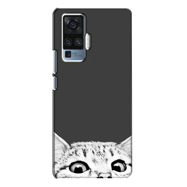 Чехол с принтом «Выглядывает кот» для Vivo X50 Pro
