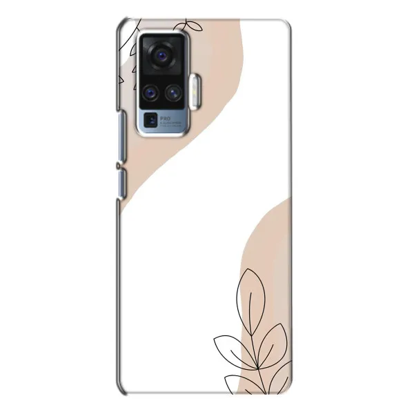 Чехол с принтом «Нюдовая веточка абстракция» для Vivo X50 Pro