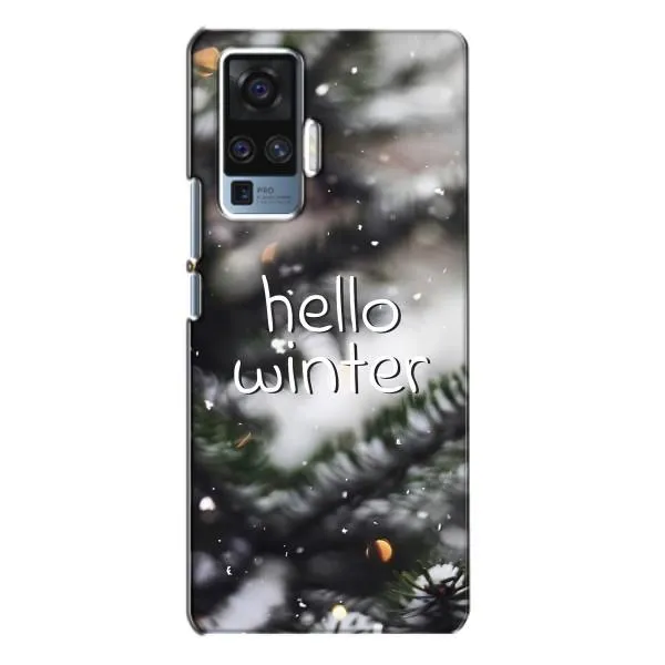 Чехол с принтом «Hello winter» для Vivo X50 Pro