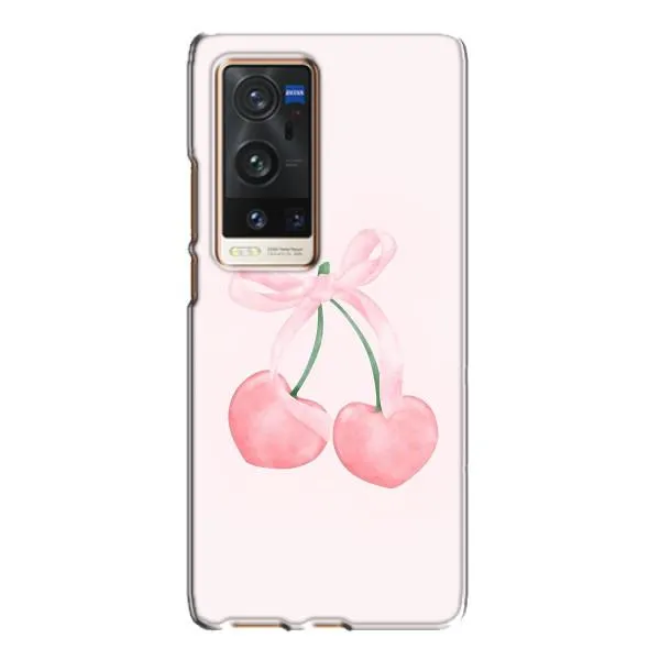 Чехол с принтом «Розовые вишни» для Vivo X60 Pro Plus