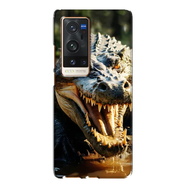 Чехол с принтом «Опасный крокодил» для Vivo X60 Pro Plus Чехол с принтом «Опасный крокодил» для Vivo X60 Pro Plus