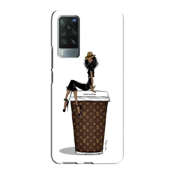 Чехол с принтом «кофе LOUIS VUITTON» для Vivo X60