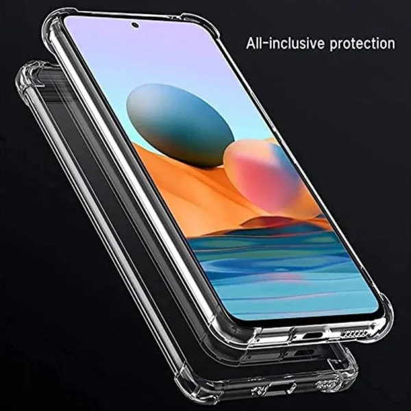 TPU чехол GETMAN Ease logo усиленные углы Full Camera для Vivo Y02 — Прозрачный — фото 2