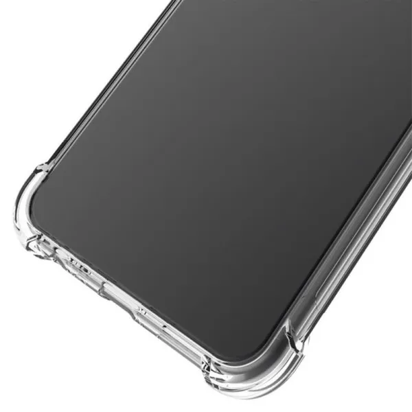 TPU чехол GETMAN Ease logo усиленные углы Full Camera для Vivo Y02 — Прозрачный — фото 4